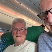 004 Even een selfie in het vliegtuig